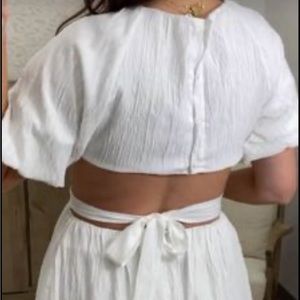 Shop Talulah Nellie Cut Out White MIDI Dress